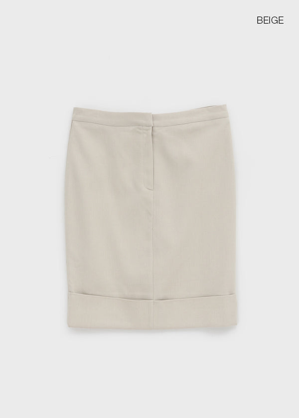 Paz Roll-up Midi Skirt
