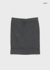 Paz Roll-up Midi Skirt