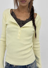 [MADE] Shur Ribbed Henley Neck Knit