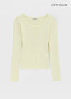 [MADE] Shur Ribbed Henley Neck Knit