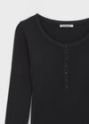 [MADE] Shur Ribbed Henley Neck Knit