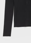 [MADE] Shur Ribbed Henley Neck Knit