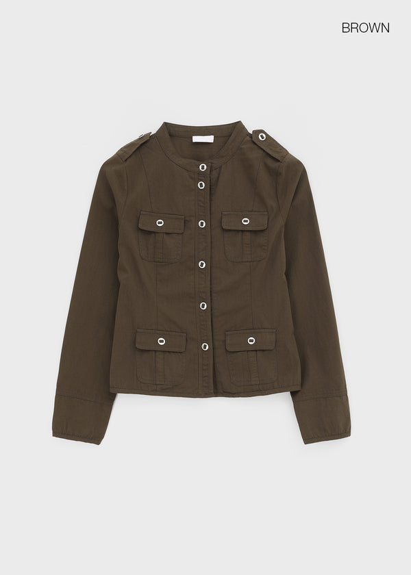 Bendian Button Cotton Jacket