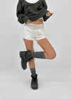 Custom Two-Button Elastic Waist Shorts