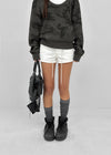 Custom Two-Button Elastic Waist Shorts