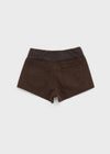 Custom Two-Button Elastic Waist Shorts