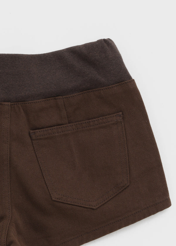 Custom Two-Button Elastic Waist Shorts