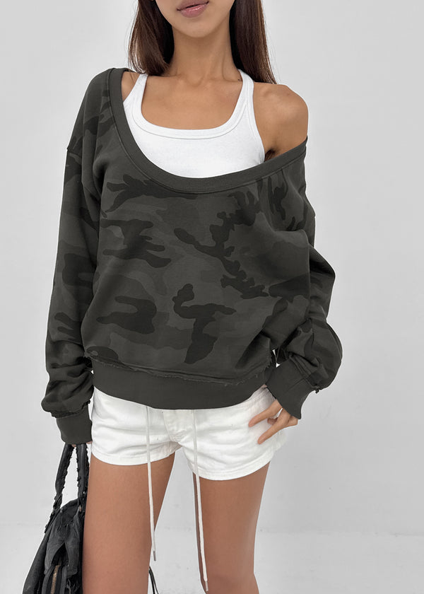 [MADE] Unity U-Neck Fleece Camo Sweatshirt (Available as a set)