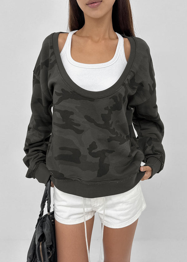 [MADE] Unity U-Neck Fleece Camo Sweatshirt (Available as a set)