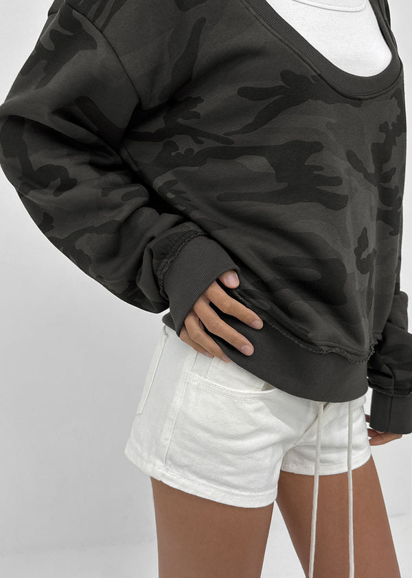 [MADE] Unity U-Neck Fleece Camo Sweatshirt (Available as a set)
