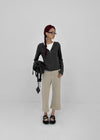 Heresy bootcut cotton capri pants