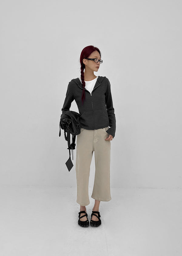 Heresy bootcut cotton capri pants