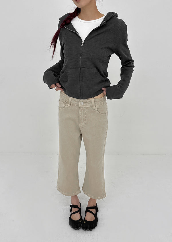 Heresy bootcut cotton capri pants