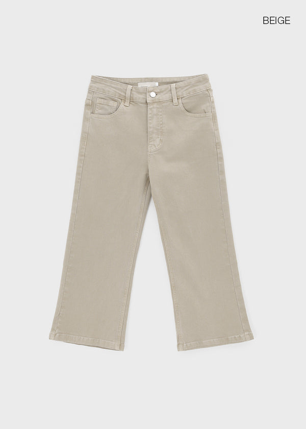 Heresy bootcut cotton capri pants