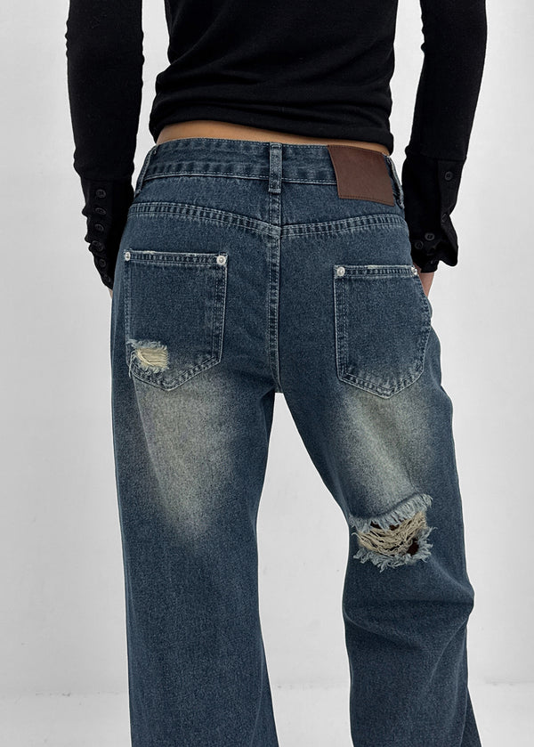 Roberty Damaged Denim Pants
