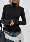 [MADE] Lemarty Button Turtleneck Long Sleeve Tee