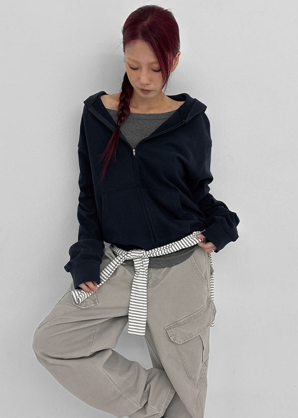 [MADE] Byf Peach Fleece Zip-up Hoodie