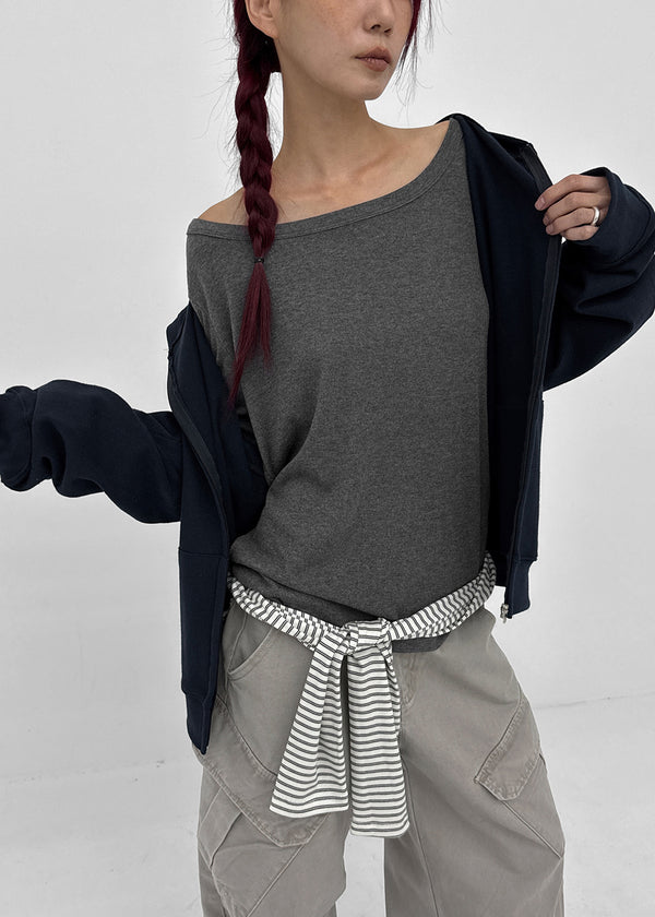 [MADE] Byf Peach Fleece Zip-up Hoodie