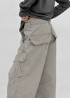 Decant washed wide cargo pants