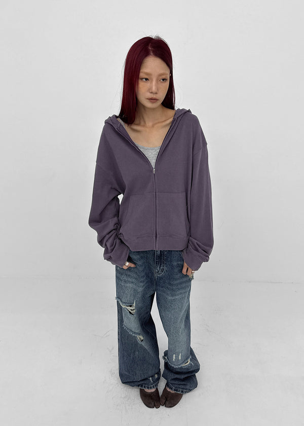 [MADE] Byf Peach Fleece Zip-up Hoodie