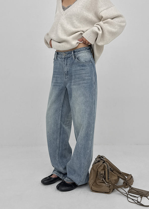 [MADE] Hesse Semi-Wide Cut Denim Pants