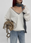 [MADE] Roadcle Deep V-Neck Loose Fit Knit