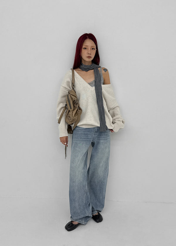 [MADE] Hesse Semi-Wide Cut Denim Pants