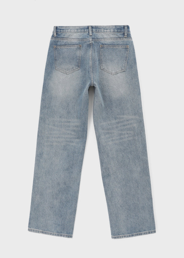 [MADE] Hesse Semi-Wide Cut Denim Pants