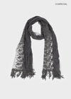 Muse Flower Fringe Scarf