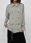 Kentai double-button trench jacket