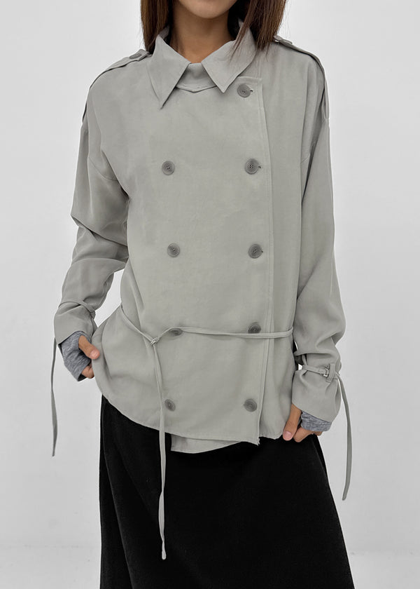 Kentai double-button trench jacket