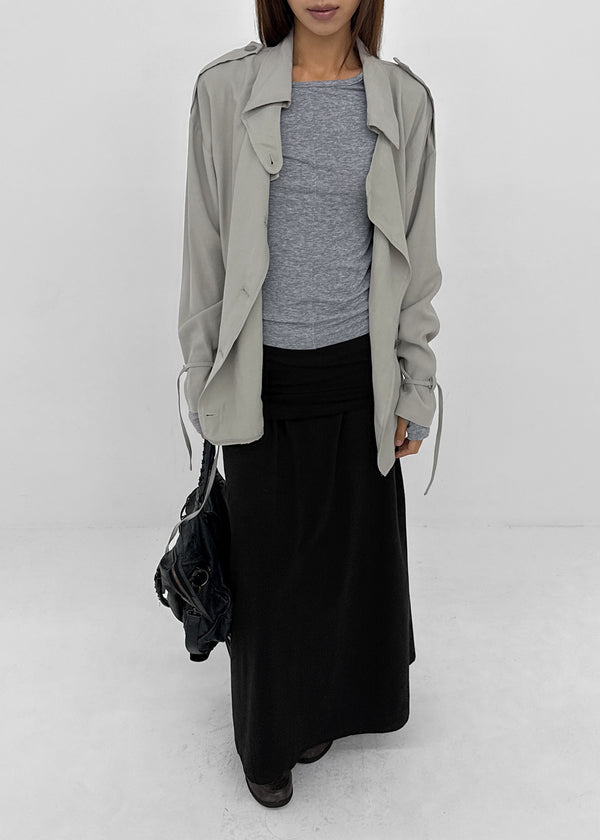 Kentai double-button trench jacket