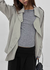 Kentai double-button trench jacket