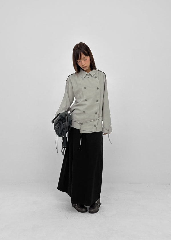 Kentai double-button trench jacket