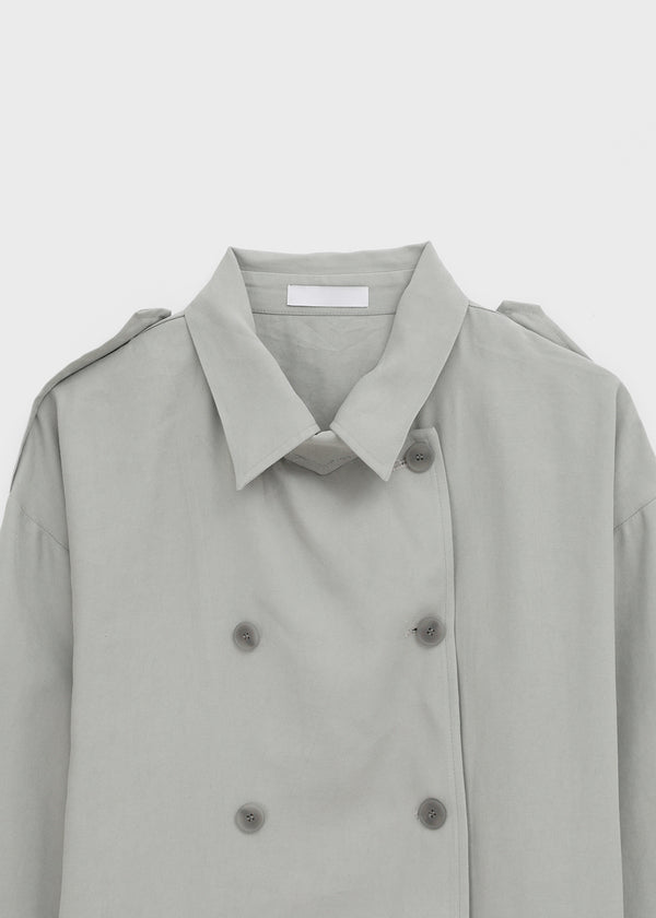 Kentai double-button trench jacket