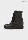 Sens Buckle Lace-up Mid-calf Boots