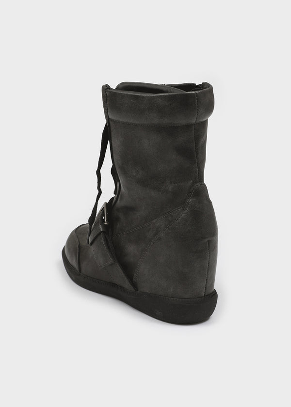Sens Buckle Lace-up Mid-calf Boots