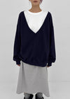 Queria Deep V Sweatshirt