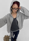 [MADE] Byf Peach Fleece Zip-up Hoodie