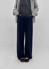 Anomal Cut Wide Elastic Pants