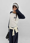 Keshi Lettering Raglan Long Sleeve T-shirt