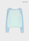 Keshi Lettering Raglan Long Sleeve T-shirt