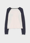 Keshi Lettering Raglan Long Sleeve T-shirt