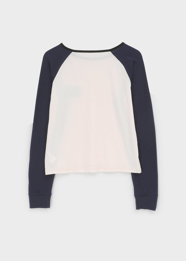 Keshi Lettering Raglan Long Sleeve T-shirt