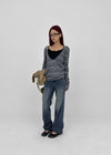 Wippole Low-waisted Straight Denim Pants