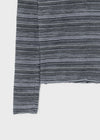[MADE] Polish Stripe Deep U-Neck Long Sleeve Tee