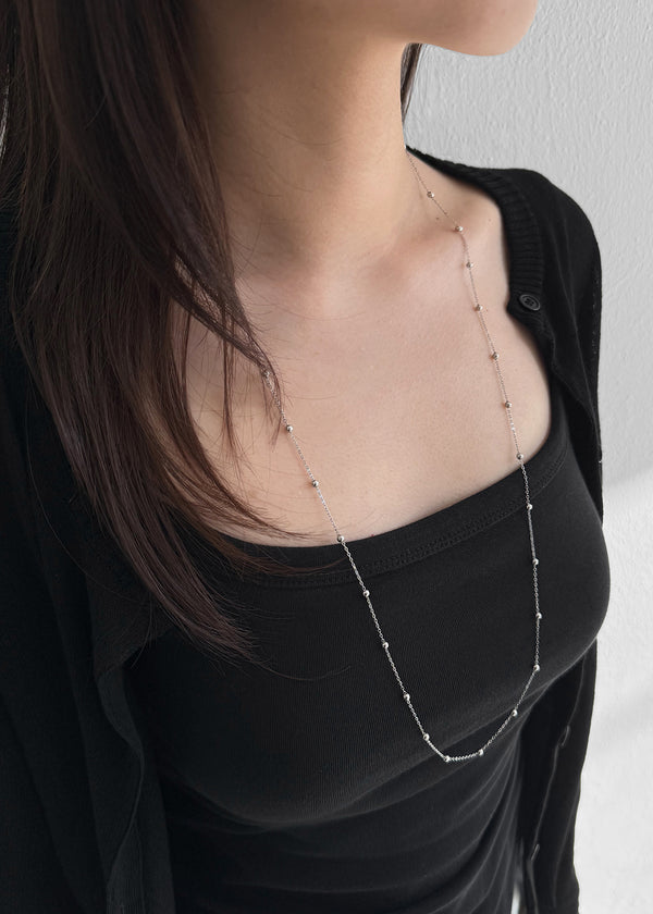 Pellu Silverball Drop Necklace