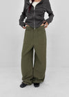 Brim wide fatigue pants