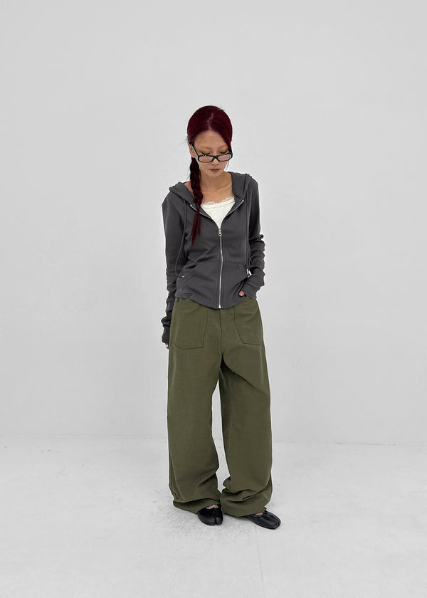 Brim wide fatigue pants