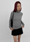 [MADE] Lemarty Button Turtleneck Long Sleeve Tee